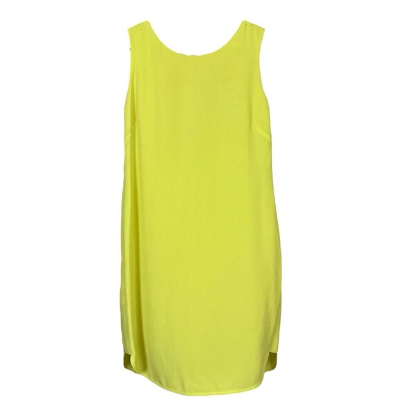 BCBG MaxAzria Ellie Cowl Draped Low Open Back Dress Lemongrass Yellow Size 4 - Picture 10 of 10